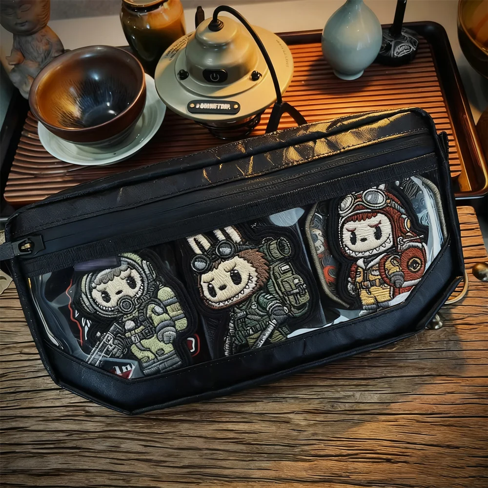 Parche bordado de escuadrón táctico, brazalete de dibujos animados de bombero del ejército de la Marina de la Fuerza Aérea para ropa, mochila, chaleco, decoración - imagen 4