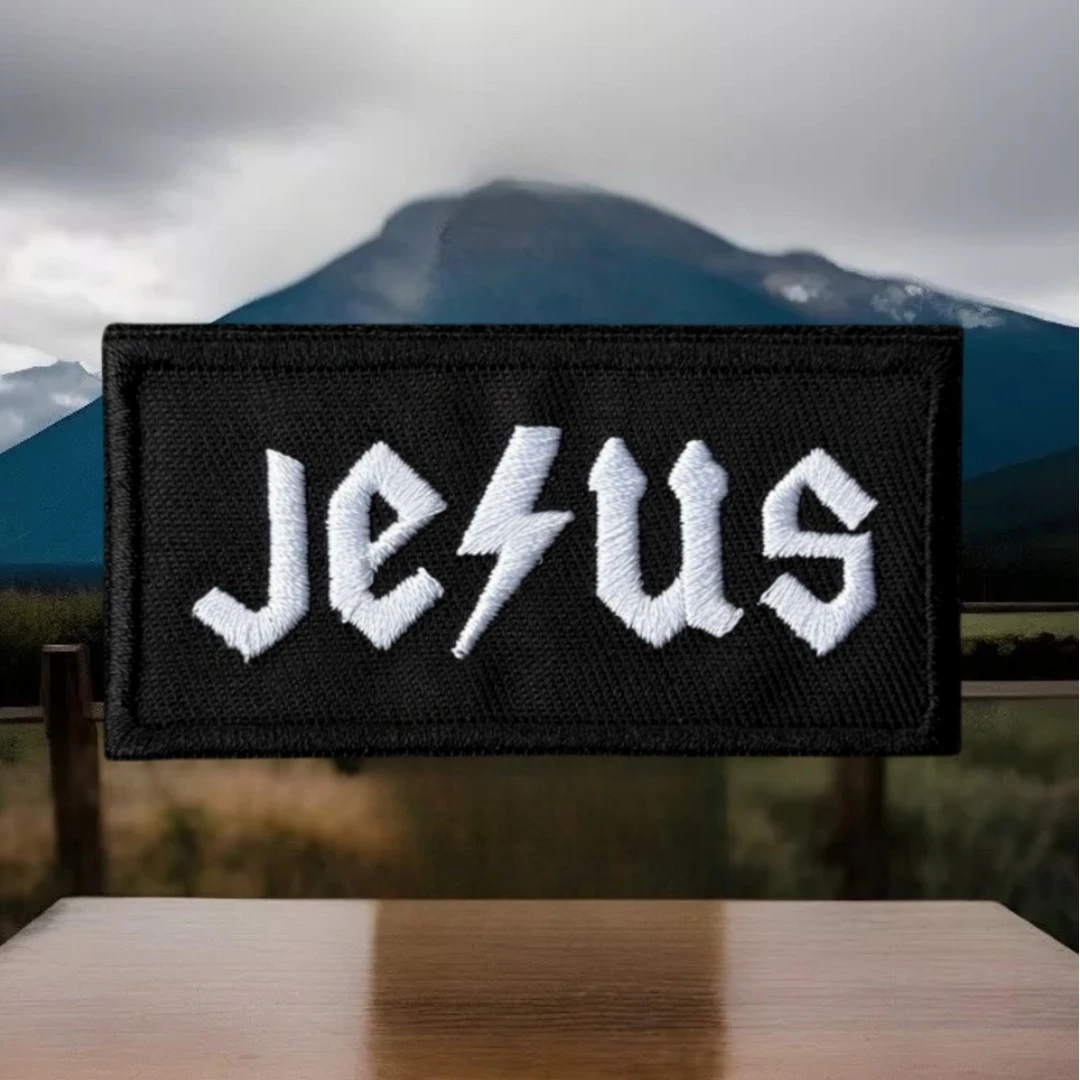 Parche de Jesús religioso Dios cristiano moral parche táctico ejército militar brazalete mochila pegatina parches impresos para ropa - imagen 5