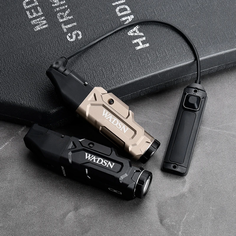 WADSN-linterna táctica de pistola RX2, 1000 lúmenes, luz de explorador de alta potencia, interruptor de enchufe de grúa, lámpara de caza Airsoft compatible con riel de 20mm - imagen 2