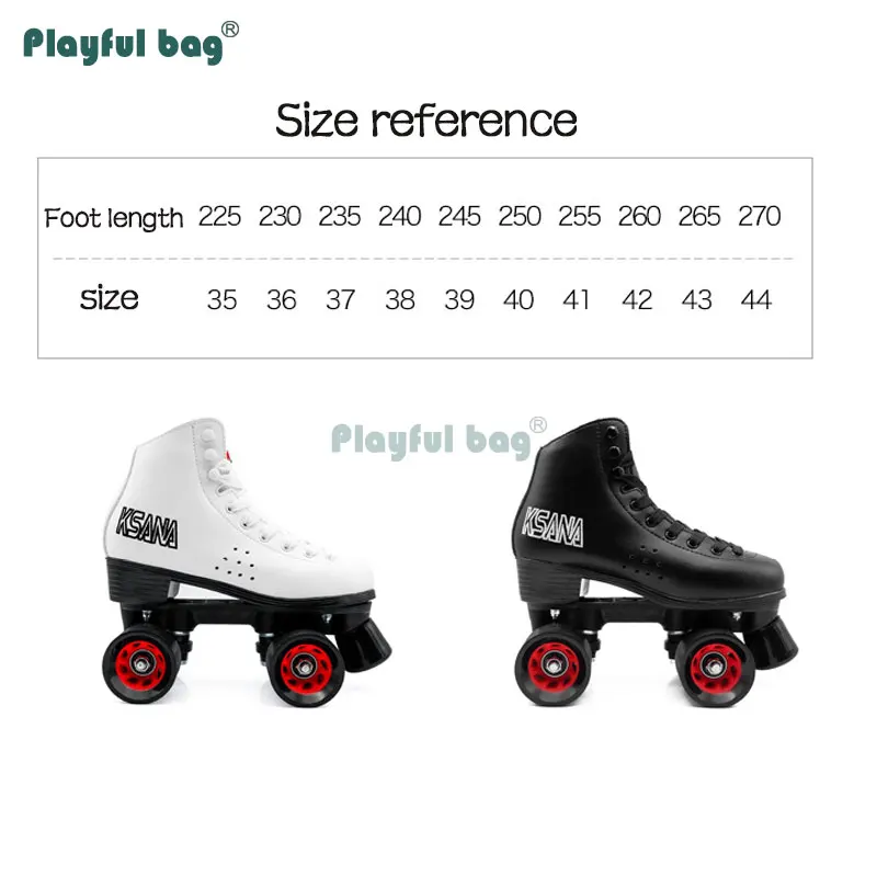 Bolso juguetón para hombre y mujer, patines dobles de cuero de microfibra, zapatos deportivos de patinaje de cuatro ruedas, rueda de gelatina AMB128 - imagen 2