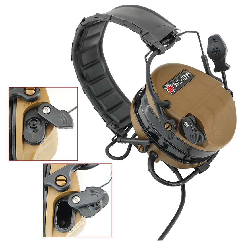 SORDINUltra-auriculares tácticos con reducción activa de ruido, walkie-talkie, TAC-SKY, U94, Ptt - imagen 4