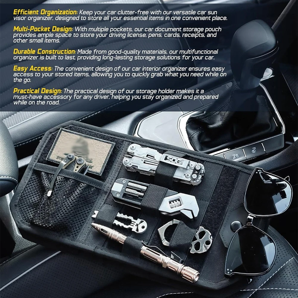 Organizador MOLLE panel universal para coche, funda accesorios - imagen 3