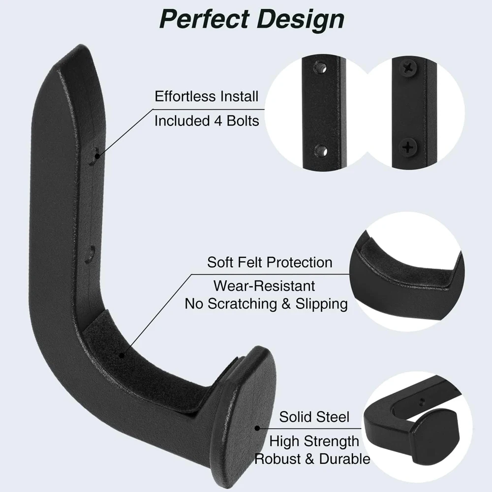 Estante para pistola, colgador de almacenamiento para Rifle, ganchos para escopeta, colgadores de montaje en pared, pistolas de tiro con arco, soporte para arco, accesorios de caza, 2 uds. - imagen 2