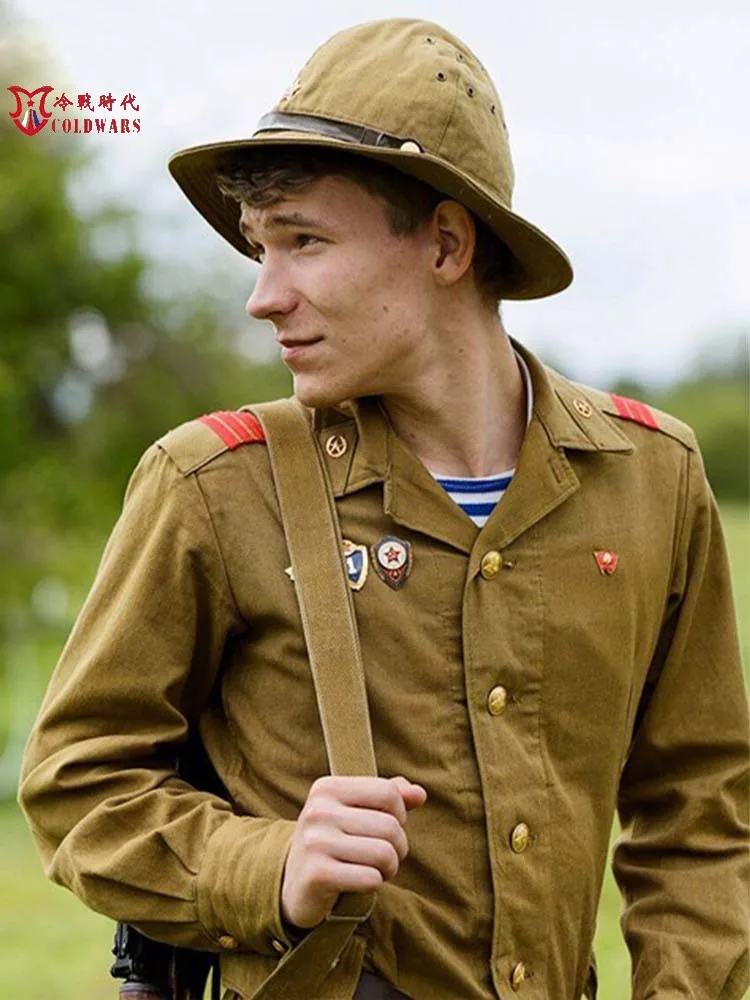 Gorra de combate Kalinin M81 versión soviética de 16 agujeros sombrero de Panamá del desierto, emblema de Estrella Roja - imagen 4