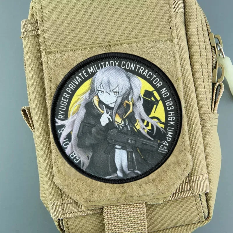 Parche con estampado de Anime para ropa, insignia de moral táctica, gancho, parches militares, mochila, brazalete, pegatina - imagen 3