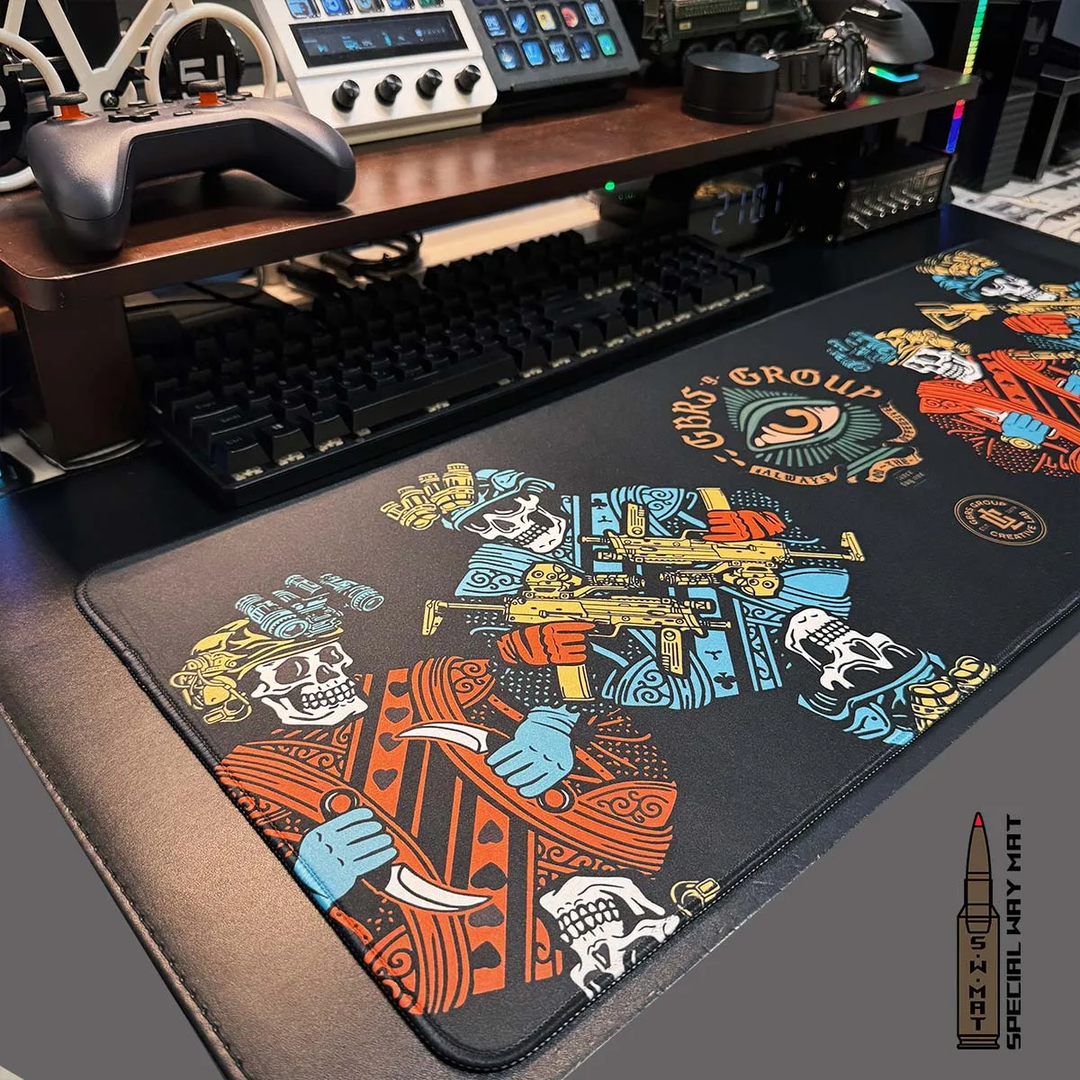 Alfombrilla de ratón táctica de estilo militar, alfombrilla de escritorio para entusiastas militares, alfombrilla de equipo, alfombrilla de trabajo GBRS EDC FOG - imagen 3