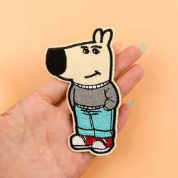 Parche bordado perro termoadhesivo para planchar o coser