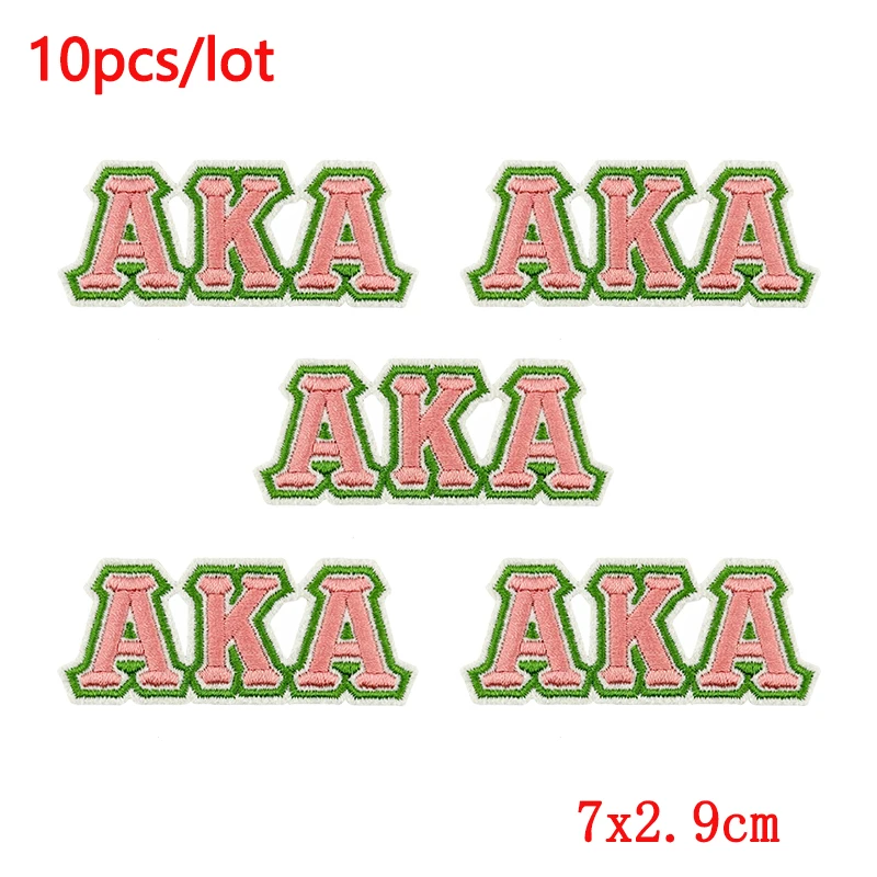 10 unids/lote chica negra AKA 1908 parche bordado hierro en parches para ropa parches termoadhesivos en ropa DIY parche pegatinas - imagen 4