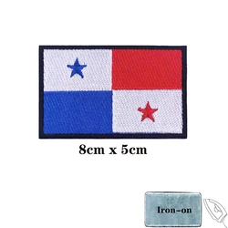 Parche bandera de Panamá bordado con gancho y bucle insignia militar
