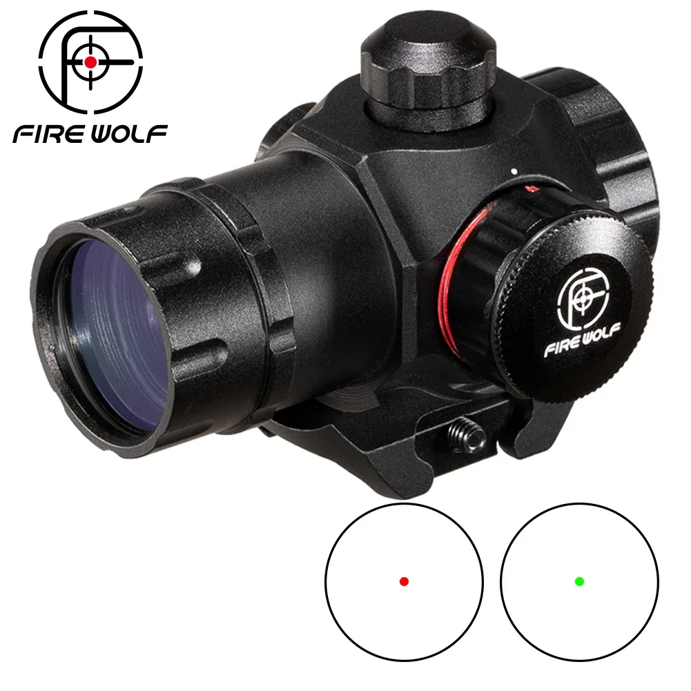 Mira telescópica táctica Mini 1x22 con punto rojo y verde, mira telescópica Airsoft para caza, riel de 20mm, nuevo - imagen 2