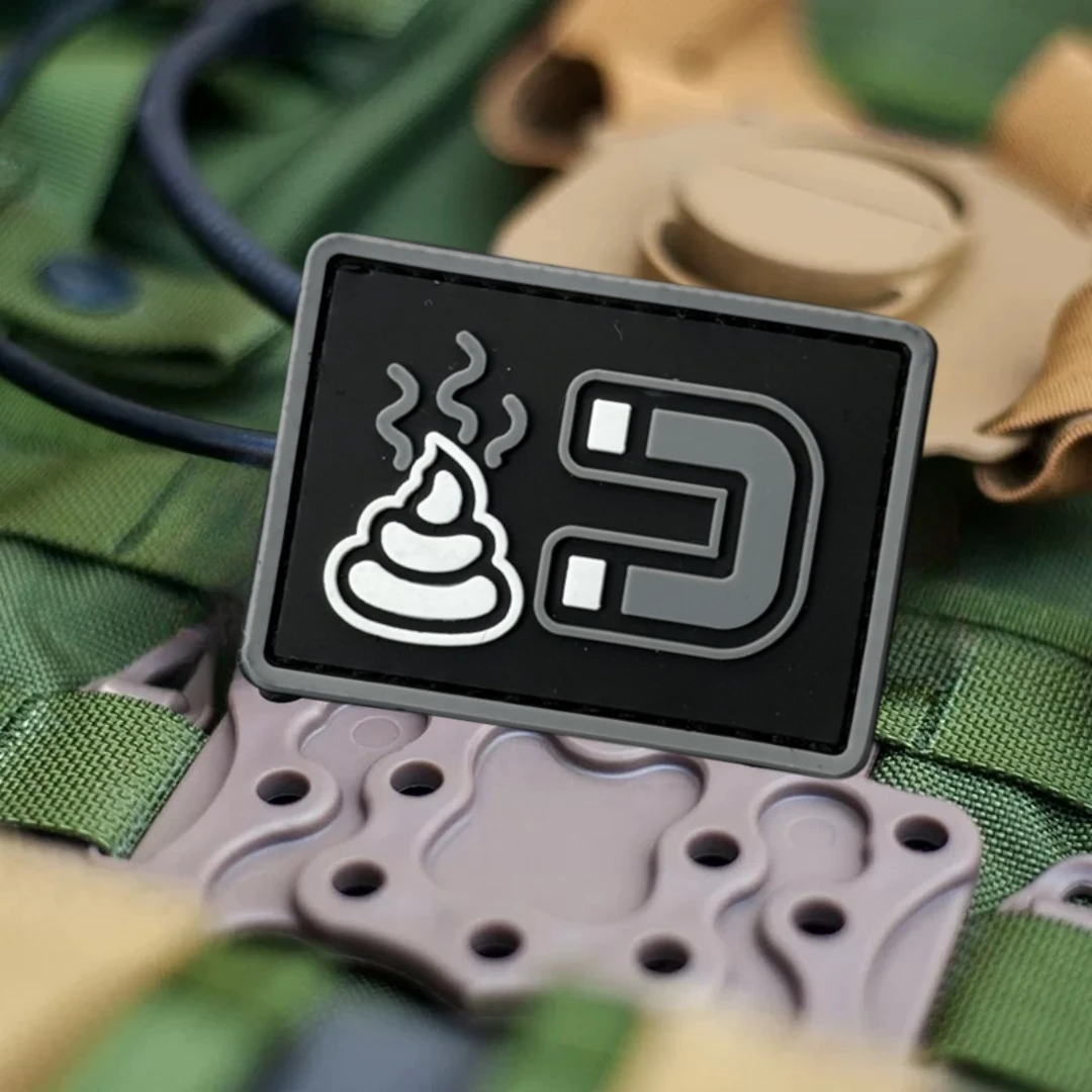 Parche táctico Shitss Mission Morale, parches magnéticos de gancho y bucle de PVC para ropa, brazalete militar táctico, pegatina para mochila - imagen 3