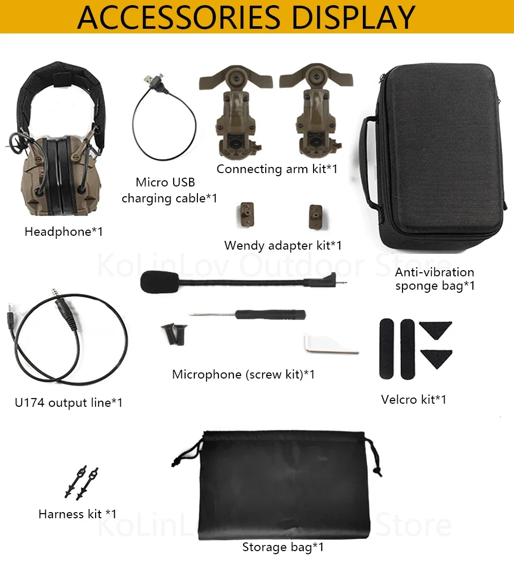 Auriculares tácticos Bluetooth con reducción ruido activa – recargables para caza - imagen 3