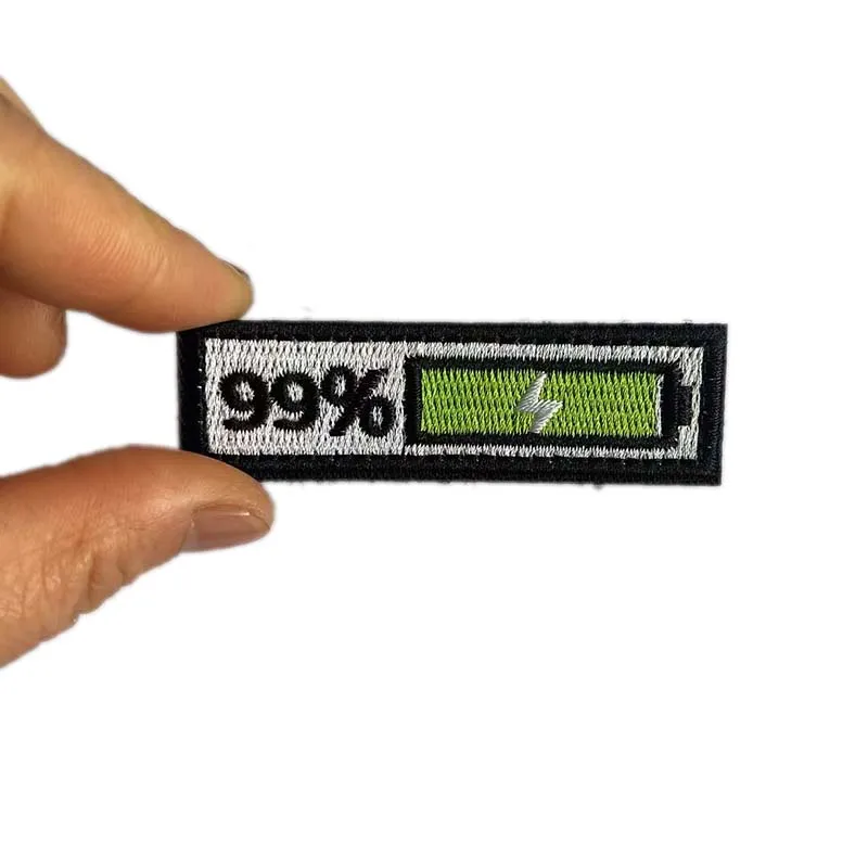 Parche moral PVC 3D indicador batería – Para equipamiento táctico - imagen 5