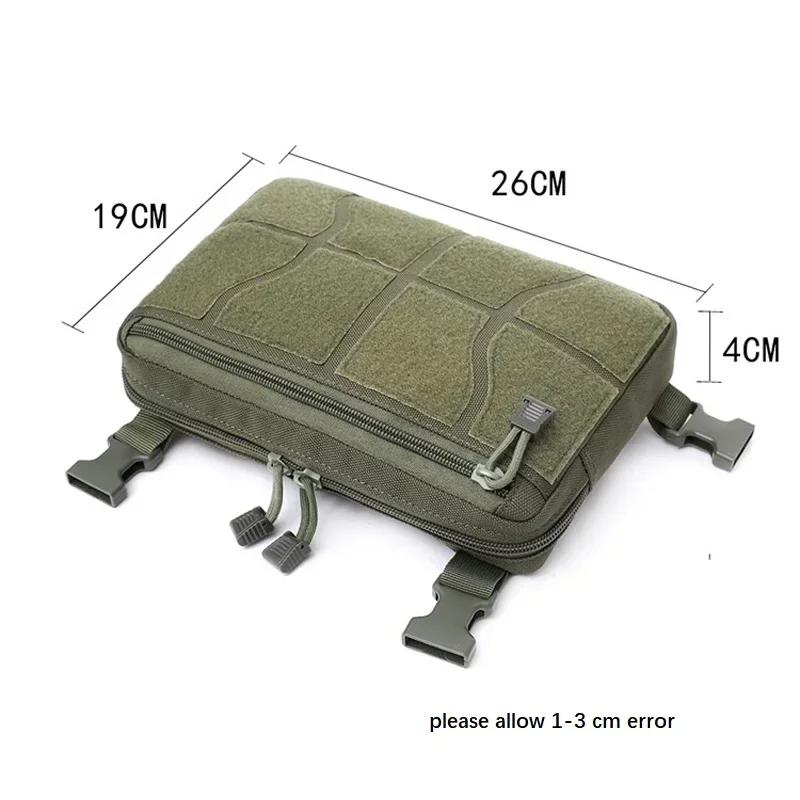 Bolsa táctica para chaleco en el pecho, accesorios militares Molle, riñonera EDC, paquete frontal para combate, acampada al aire libre, caza, senderismo, equipo - imagen 5