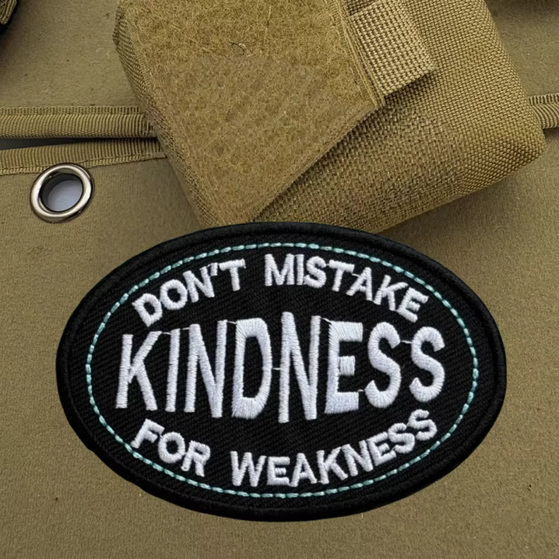 Parche bordado táctico con velcro para chaleco – insignia moral - imagen 2
