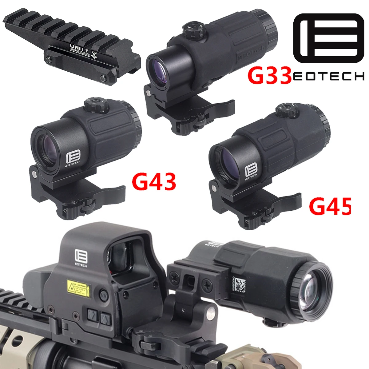 EOTech G45 lupa táctica con montaje rápido FAST FTC