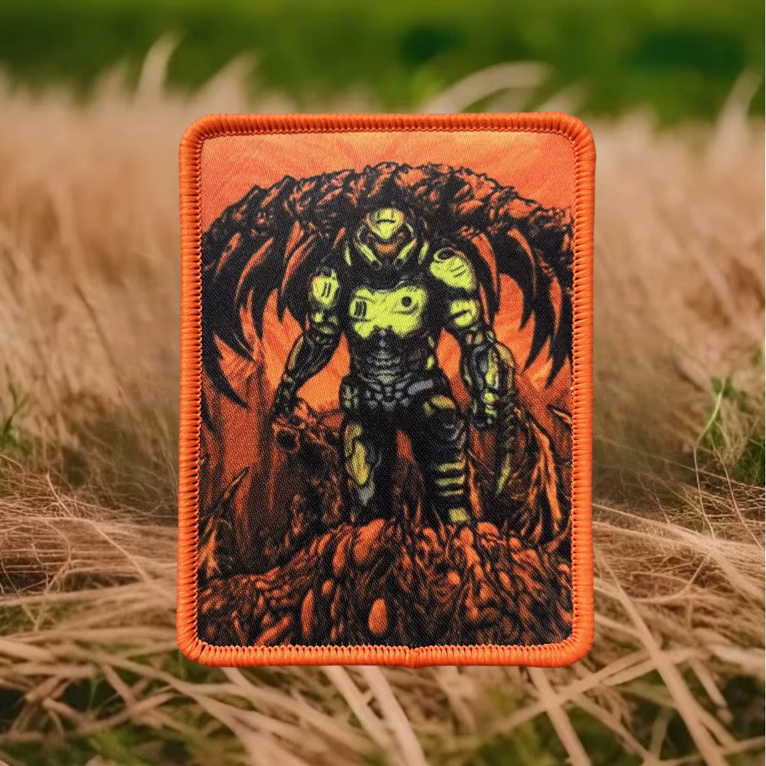 Parche táctico Doom Morale Guy – Velcro para ropa y mochila - imagen 5