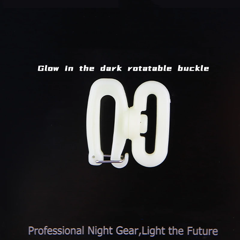 Gancho de correas con hebilla giratoria luminosa para mochila al aire libre, tipo boca desmontable, accesorio de modificación de repuesto DIY, colgante - imagen 5