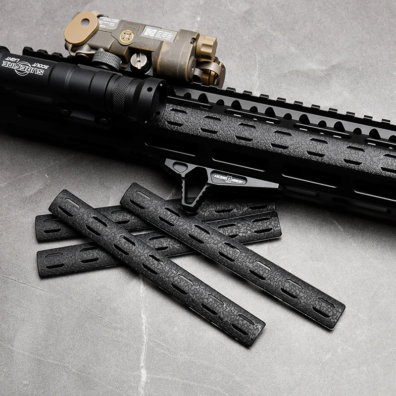 WADSN 5 uds MLOK/KEYMOD Panel de cubierta de montaje en riel 140mm Protector de manos de nailon protección de manos antideslizante accesorio táctico de caza - imagen 5