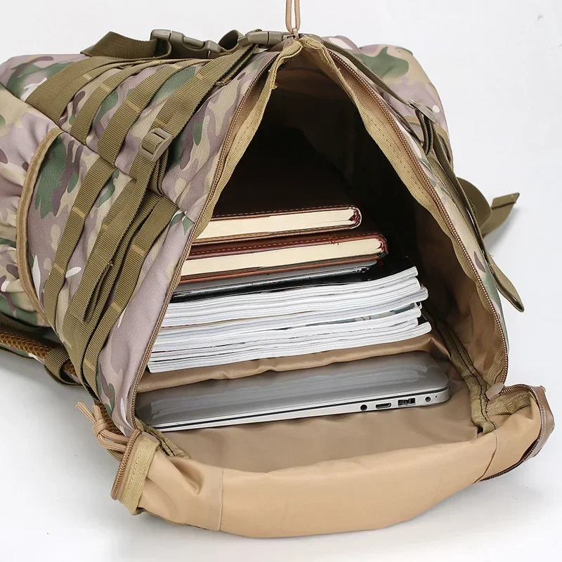 Mochila CamoTactical de 40L para exteriores, bolso de hombro para aventura, Camping, montañismo, impermeable, suministros para exteriores, bolsa de viaje - imagen 4