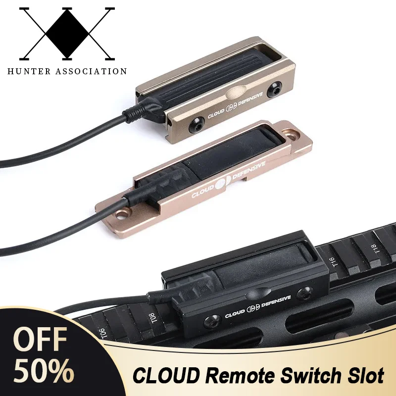 Accesorios tácticos interruptor remoto ranura de montaje para SF linterna M300 M600 PEQ DBAL-A2 M-LOK Keymod Rail Panel de bolsillo caza