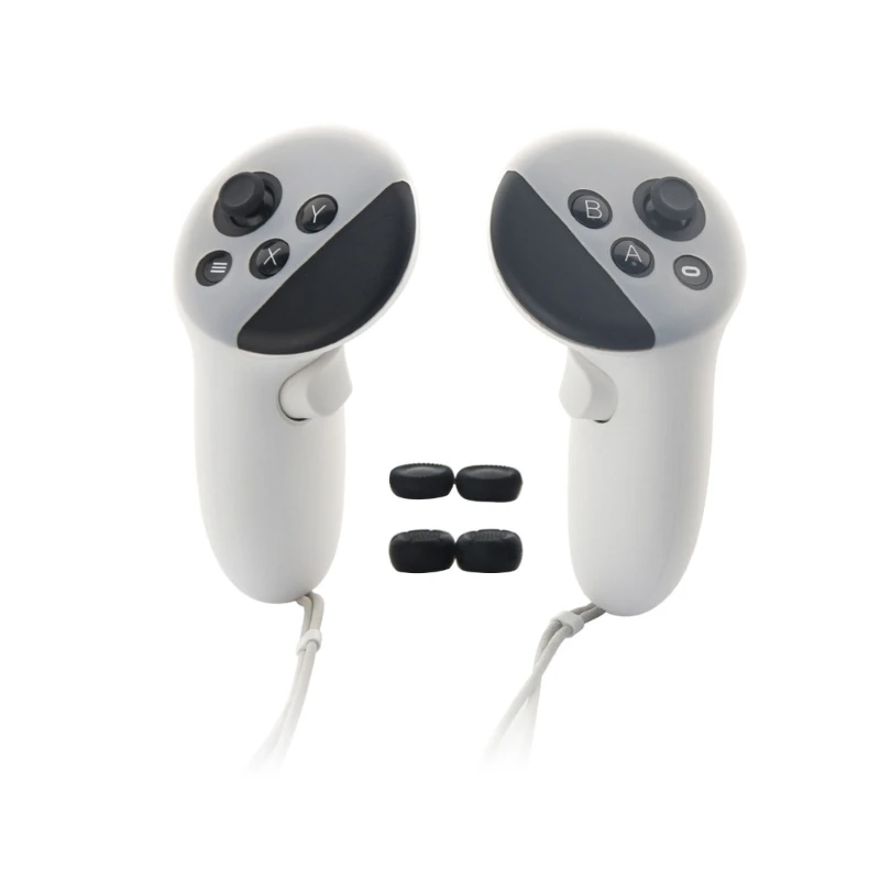 Nueva cubierta protectora accesorios para Quest 3 controlador táctil, cubierta silicona, piel con - imagen 5