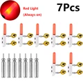 7Pcs Red Light