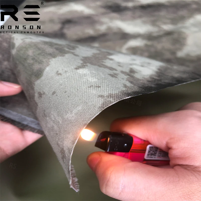 Tela ignífuga antiinfrarroja de camuflaje AU, tela de PU impermeable de nailon 500D, ropa táctica de Airsoft para exteriores, bricolaje - imagen 5