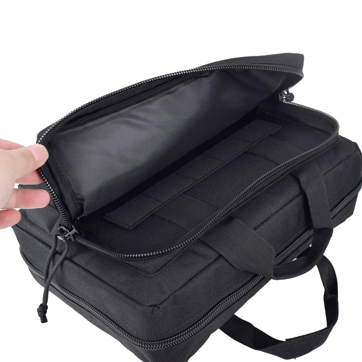 Bolsa de almacenamiento portátil para pistola táctica, bolsas dobles para pistola, bolsa de rango de herramientas, funda 22LR para mochila de caza Taurus G2c 1911 Cz-75 - imagen 4