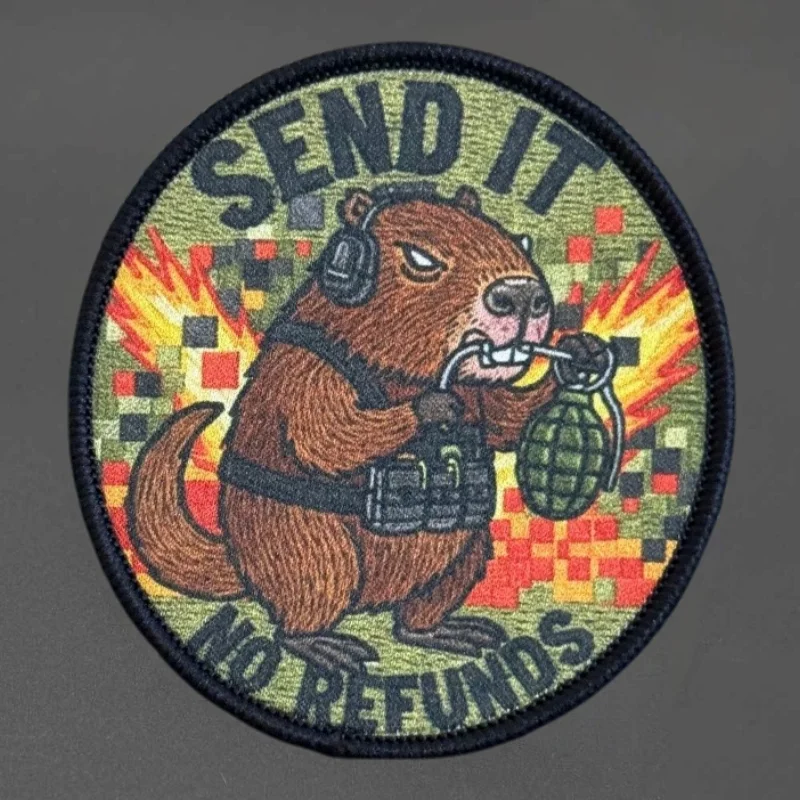 Parche táctico Beaver para chalecos MOLLE con gancho y bucle - imagen 2