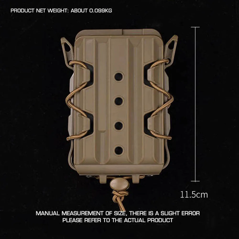 Bolsa para revistas todo terreno 5,56 7,62 MOLLE, liberación rápida, caza, tiro, Rifle, Mag, funda, soporte, equipo de cinturón de combate táctico - imagen 3