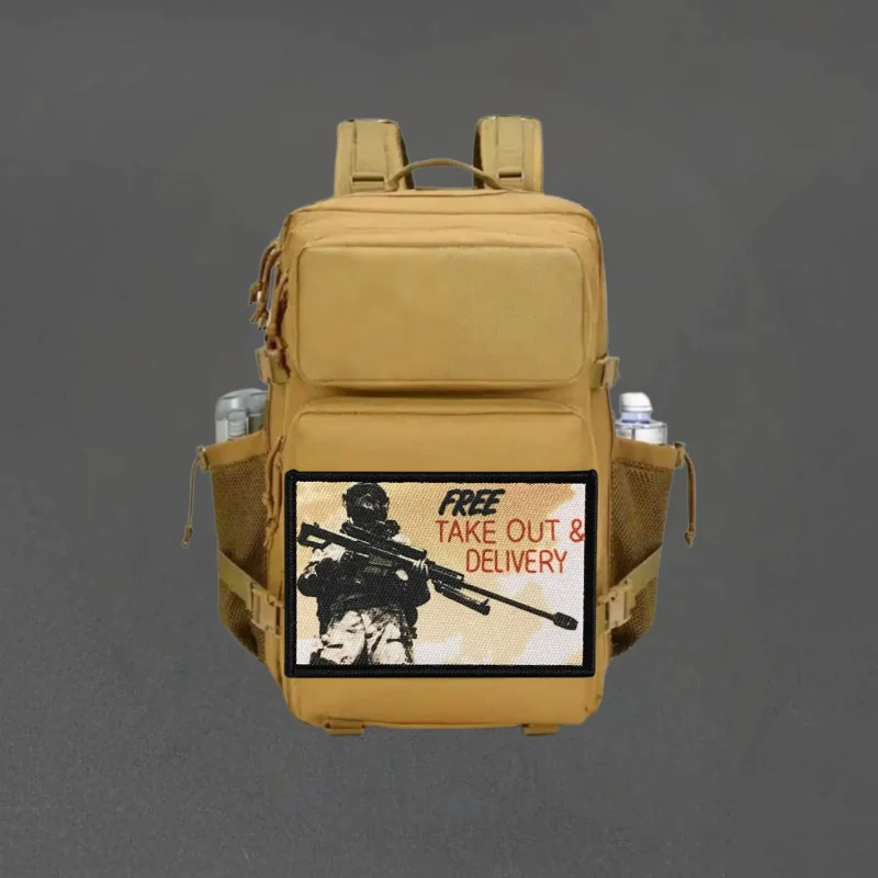 Parche con estampado de francotirador, parche táctico con gancho y bucle, insignia de moral, pegatinas para mochila, parches para brazalete para ropa, entrega gratuita