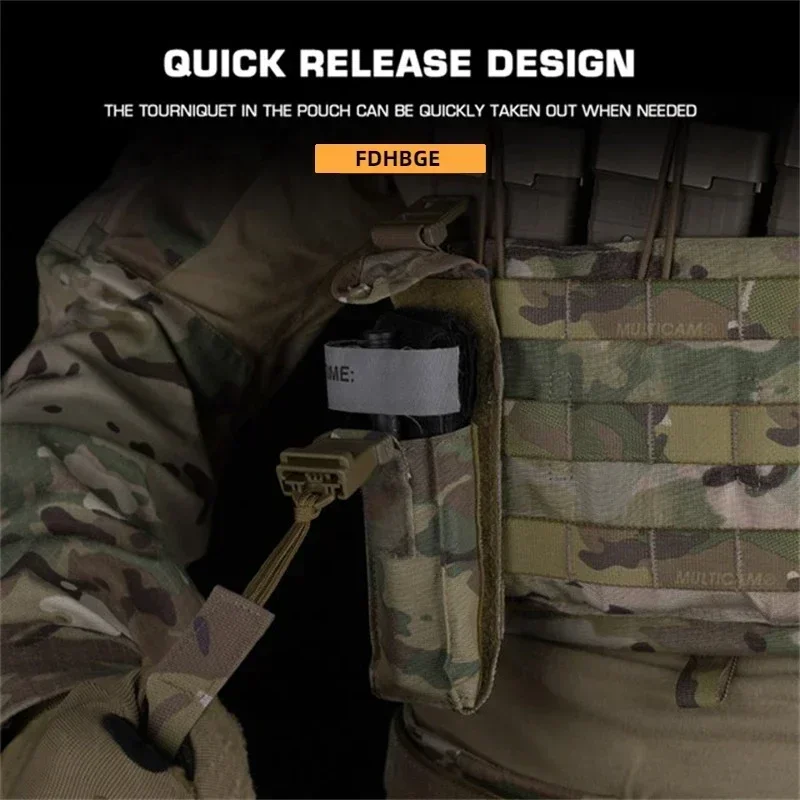 Bolsa táctica torniquete de emergencia con soporte MOLLE exterior - imagen 3