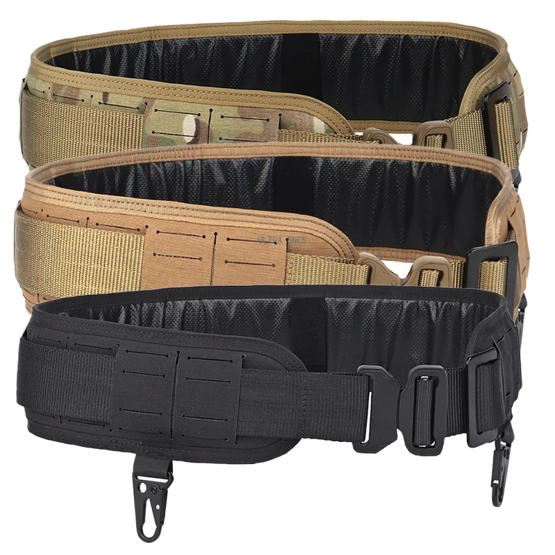 Cinturones CS Airsoft ajustables MOLLE caza tiro deportes cintura resistente hebilla de liberación rápida faja táctica de Paintball