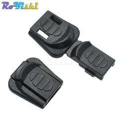 Kit tiradores paracord negro con hebilla y clips para mochila