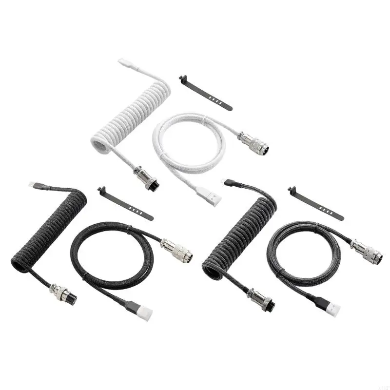 Cable USB en para cable teclados mecánicos con conectores aviación metal sólidos sólidos Cable calidad Cable - imagen 2