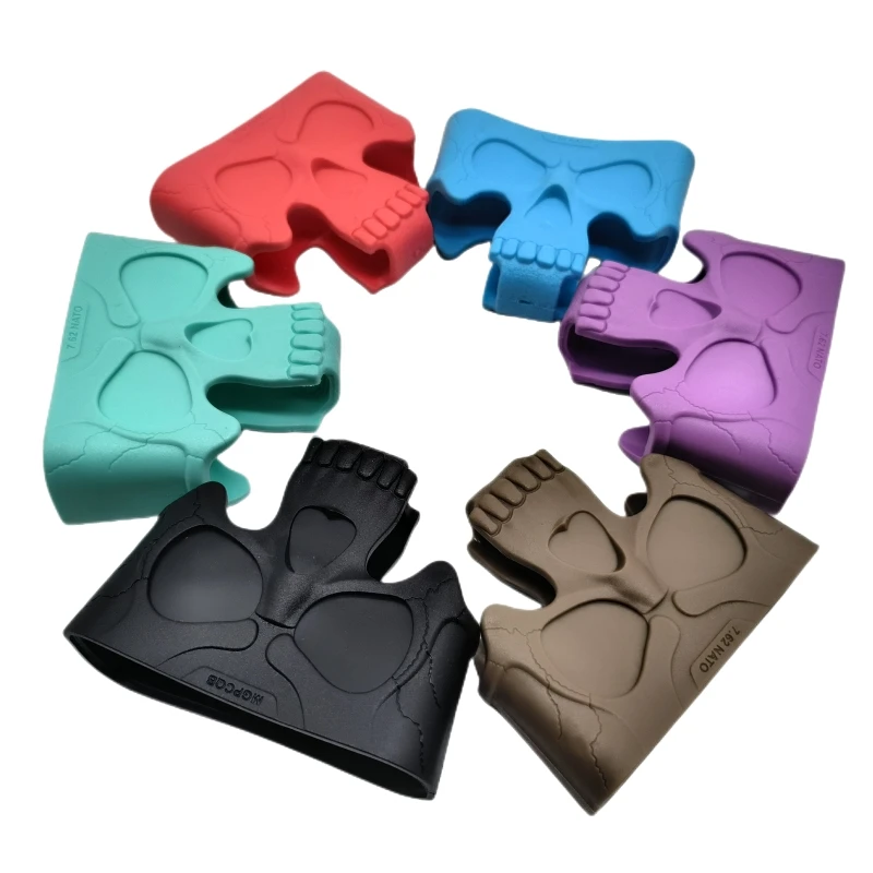 5,56 7,62 calavera goma revista asistencia jaula bucle bolsa Mag tracción táctica rápida para M4 AK AR15 caza tiro Airsoft accesorio - imagen 5