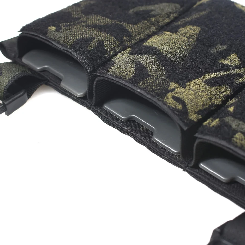 Nuevo exterior 3 unids/lote chaleco táctico de caza bolsa para revistas cuña de nailon Clip portador D3CRM Panel frontal accesorios Mag - imagen 5