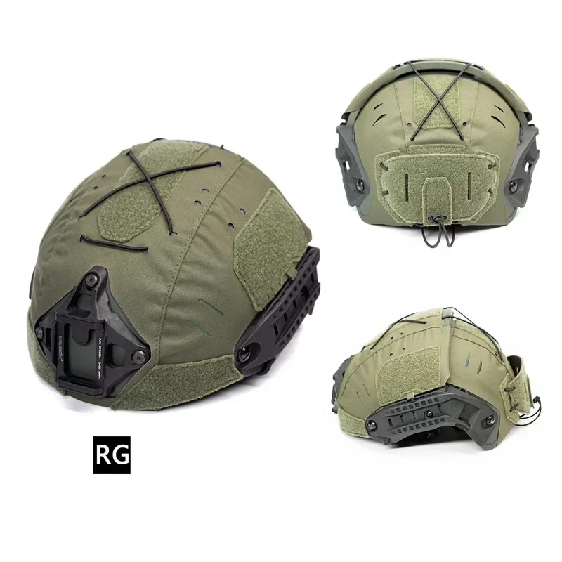 Casco Airsoft de dos piezas con corte láser, cubierta protectora para casco táctico deportivo de tela para casco Cp Af al aire libre