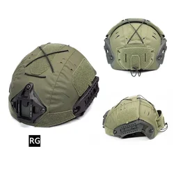 Casco airsoft de dos piezas con corte láser y funda textil protectora