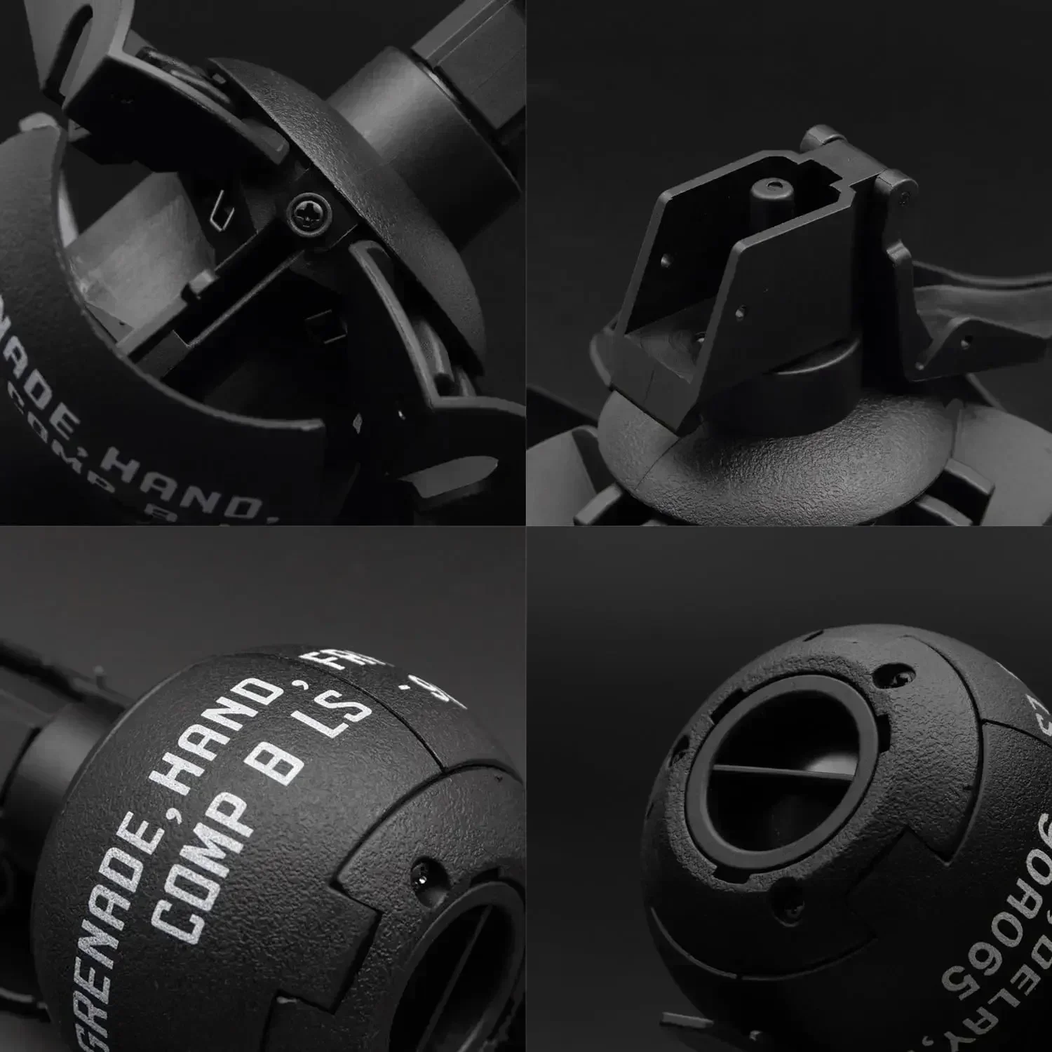 FKAirsoft-granadas de mano de Paintball, juguete táctico, anillo de tracción, modelo de granada de nailon, lanzador de bolas de Gel de agua, accesorio de juego de rol táctico CS - imagen 3