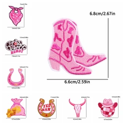Parche bordado termoadhesivo dibujos animados – Set para ropa