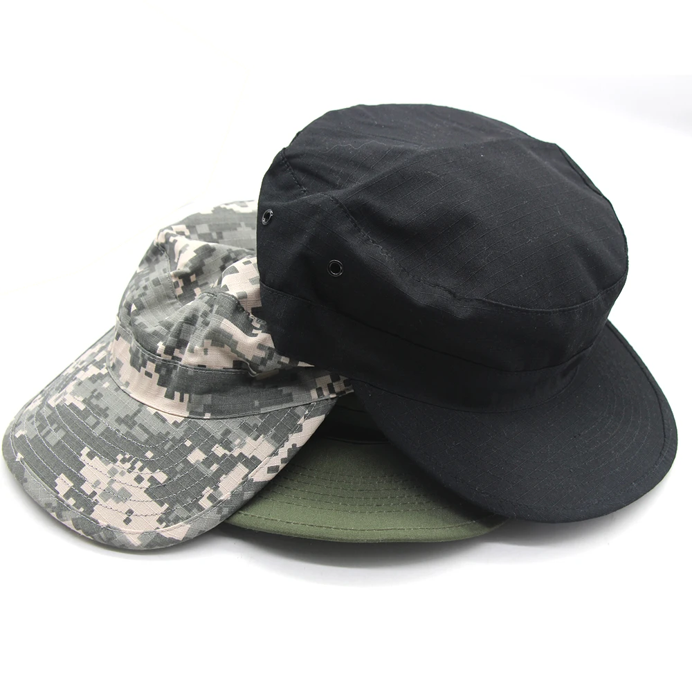 Gorras militares de camuflaje del ejército, gorra de soldado del ejército, gorra de béisbol plana, gorra táctica de pesca, caza y senderismo para hombres - imagen 3