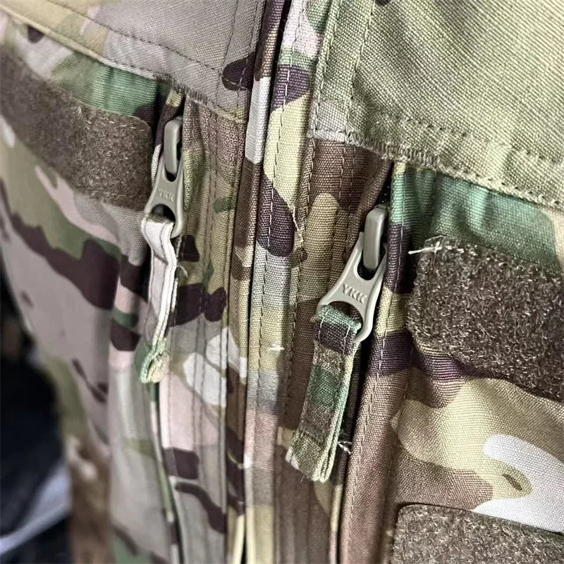 CCJ-Chaqueta táctica a prueba de viento con cuello levantado para hombre, abrigo de combate protector para caza al aire libre - imagen 4