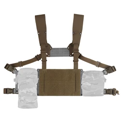 Chaleco colgante de pecho extendido FC V2, placa de pecho de camuflaje, chaleco táctico de aparejo de pecho para accesorios de caza