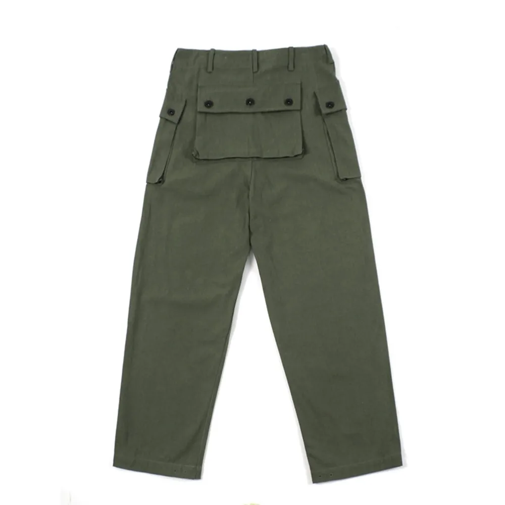 USMC HBT P44 pantalones Retro WW2 US Army Uniform Marine Cargo Pocket PANTS, espiga, ropa militar - imagen 2
