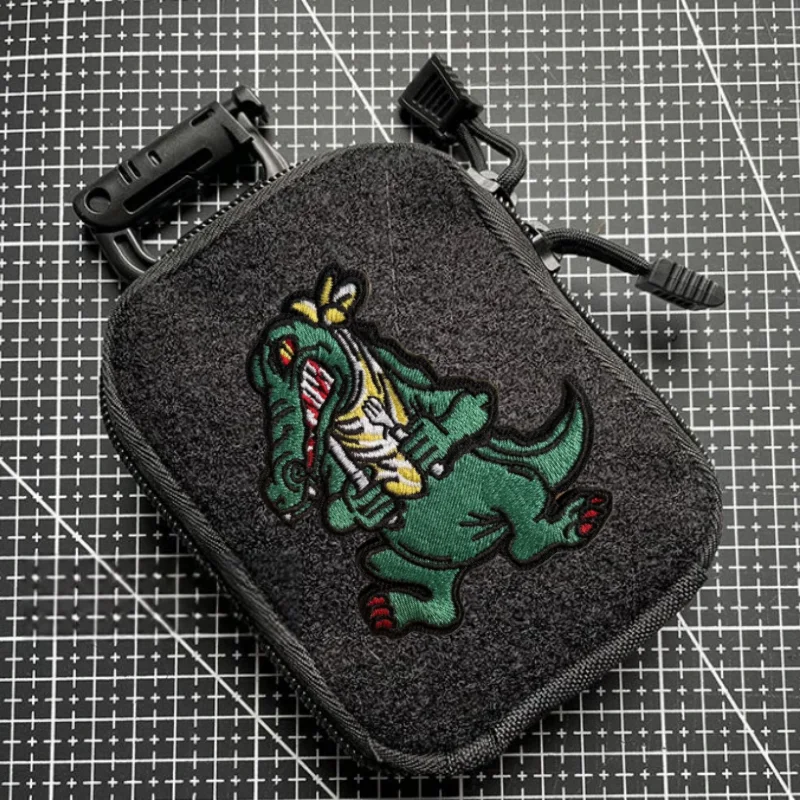 Parche de cocodrilo Ungry, insignia de moral militar táctica, gancho bordado y bucle, mochila, ropa, pegatina decorativa, brazalete - imagen 3