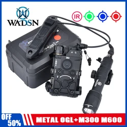 Wadsn Linterna táctica láser RGB puntero IR M600C doble presión