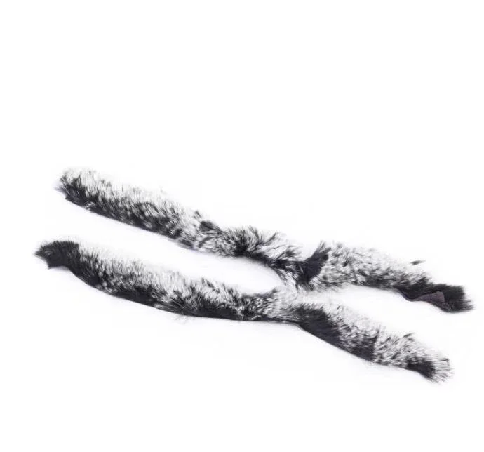 Lazo de pelo de conejo para tiro con arco, estabilizador recurvo de choque, suave y suave, amortiguador de vibración, eslinga de tiro de caza, 23,5 cm, 2 unids/set - imagen 2