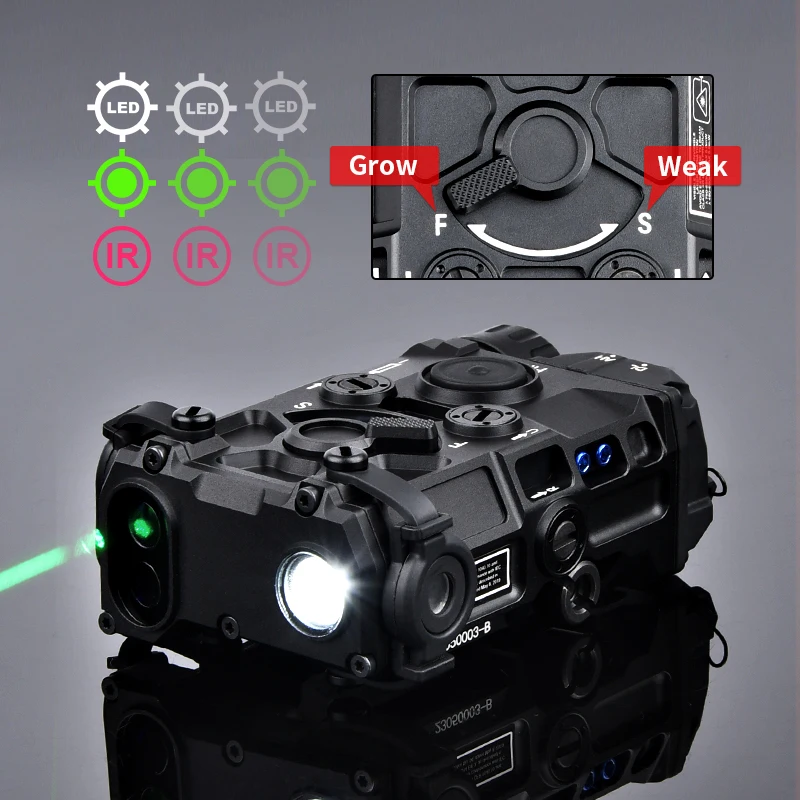 WADSN-indicador láser de Metal OGL versión IR, punto rojo, verde, azul, luz LED para arma de caza, luz de explorador, linterna M300, M600, ajuste de riel de 20mm - imagen 3